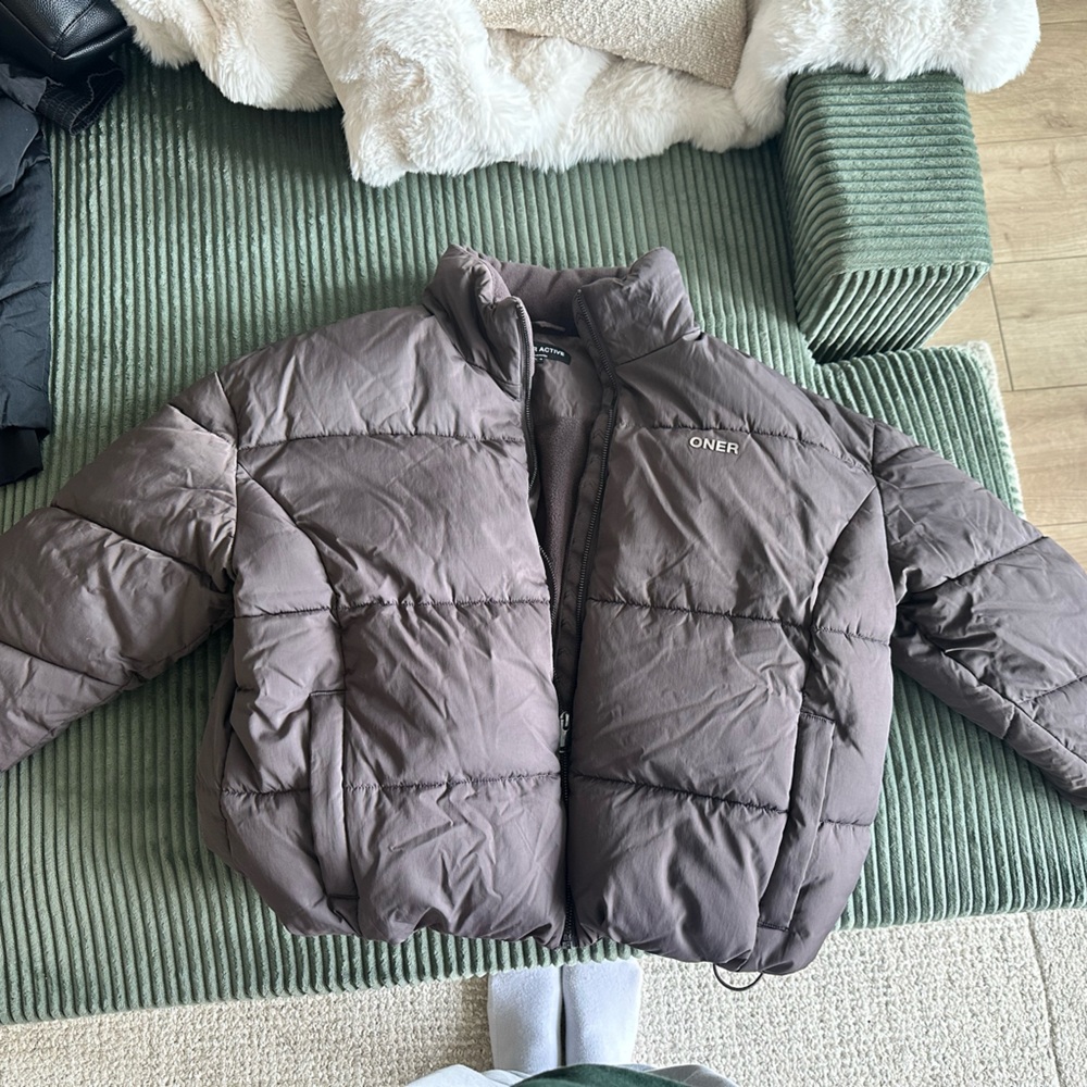 Brown/Charcoal Oner active Puffer size small